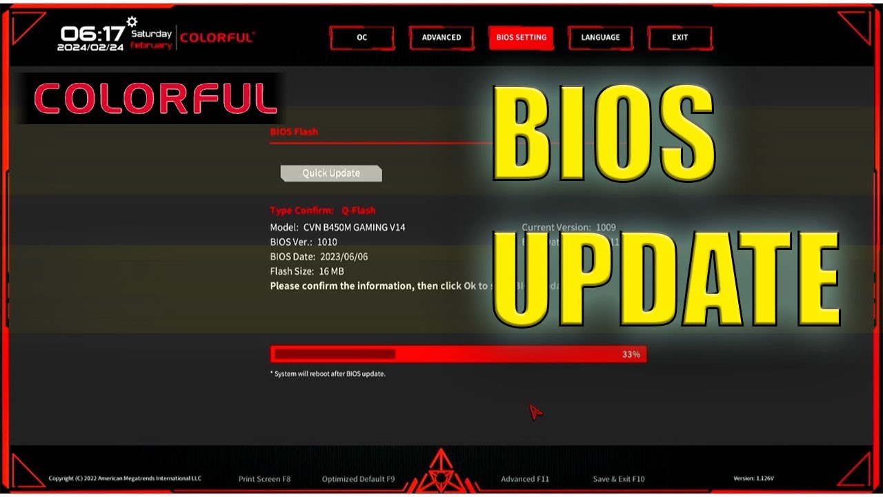 COLORFUL CVN B450M GAMING BIOS UPDATE