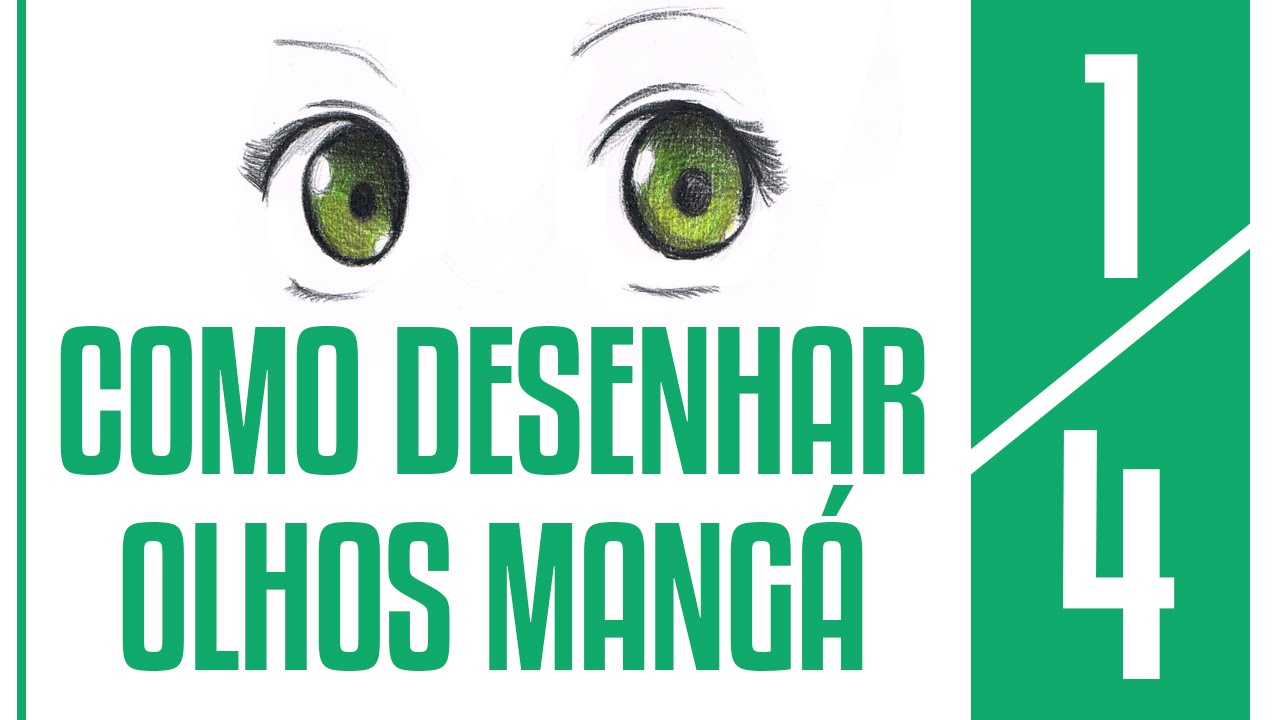 COMO DESENHAR OLHOS MANGÁ 1/4