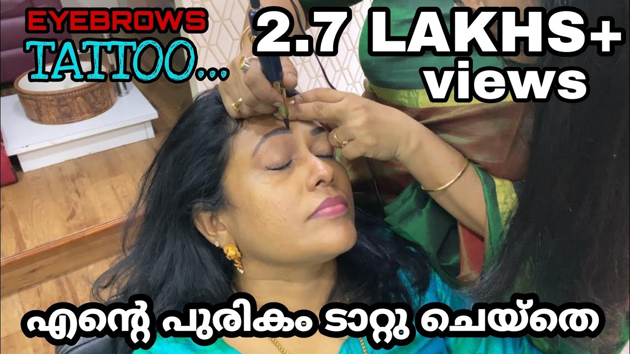 എന്റെ പുരികം ടാറ്റു ചെയ്തെ🥰-EYEBROWS TATTOO [SNEHA SEEMA]
