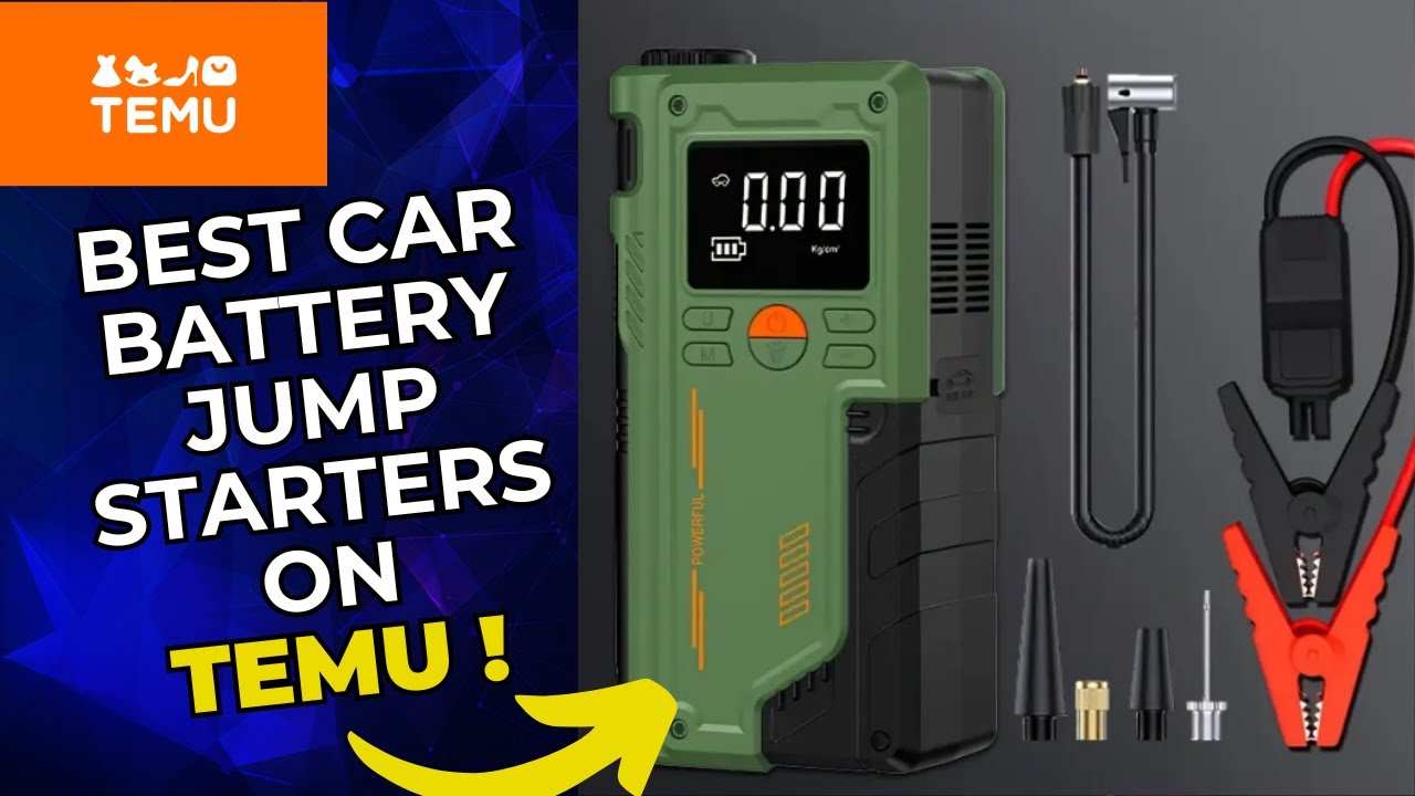 TOP 5 - Best Car Battery Jump Starters on Temu 2025 ✅