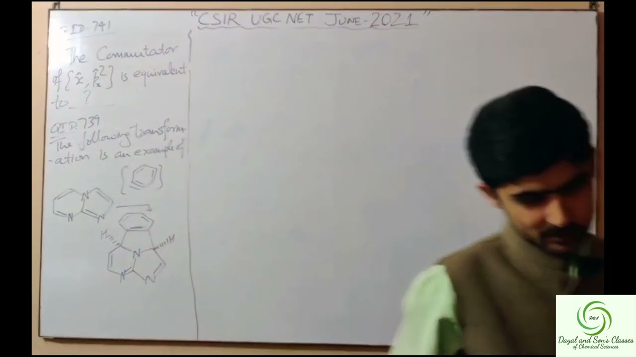 CSIR UGC NET JUNE 2021 CHEMICAL SCIENCE DETAILED SOLUTION SECTION B& C (PART 1)