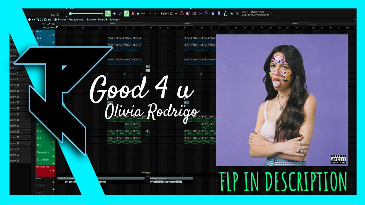 good 4 u | Olivia Rodrigo | FL Studio Instrumental | Link In Description
