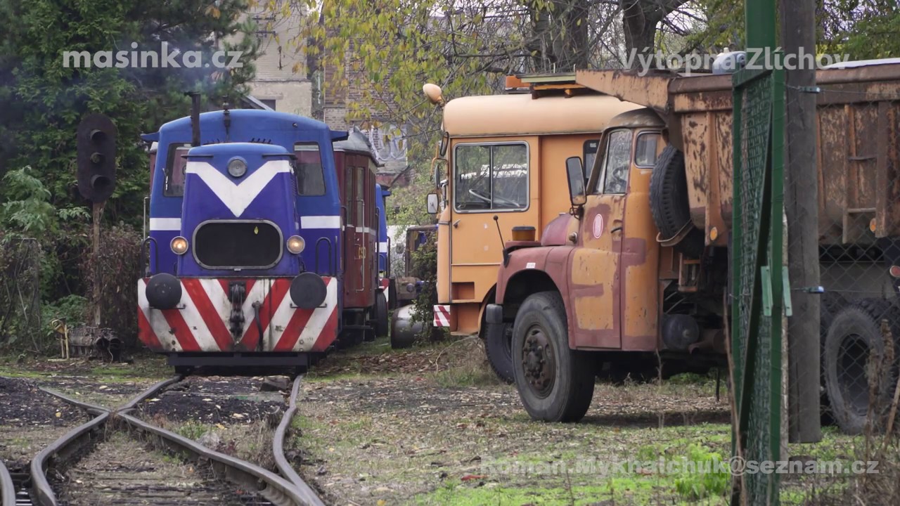 Vintage Trains and cars at Výtopna Zlíchov