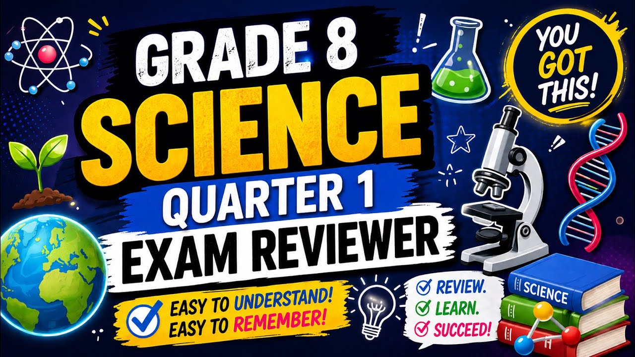 SCIENCE 8 QUARTER 1 EXAM REVIEWER