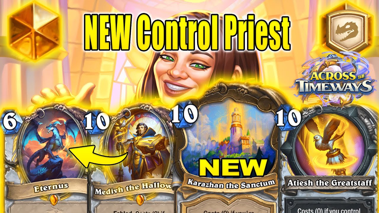 NEW Control Priest Deck With Medivh Legendary Is Awesome At Across the Timeways | Hearthstone