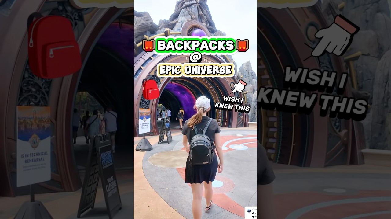 Посмотрите, прежде чем брать рюкзак в EPIC UNIVERSE! 😮🎒 (Советы по упаковке и поездкам в Universal)