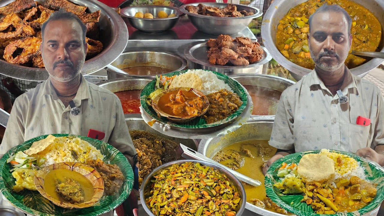 Rs.70 Gets You UNLIMITED Everything at This Bhubaneswar Thali Stall | Street Food