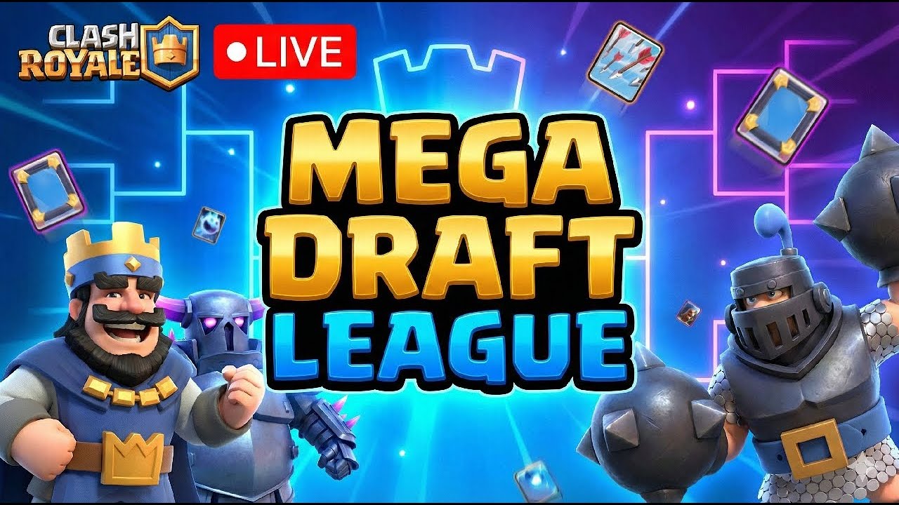 😭 Clash Royale LIVE Went Wrong… | Mega Draft Event