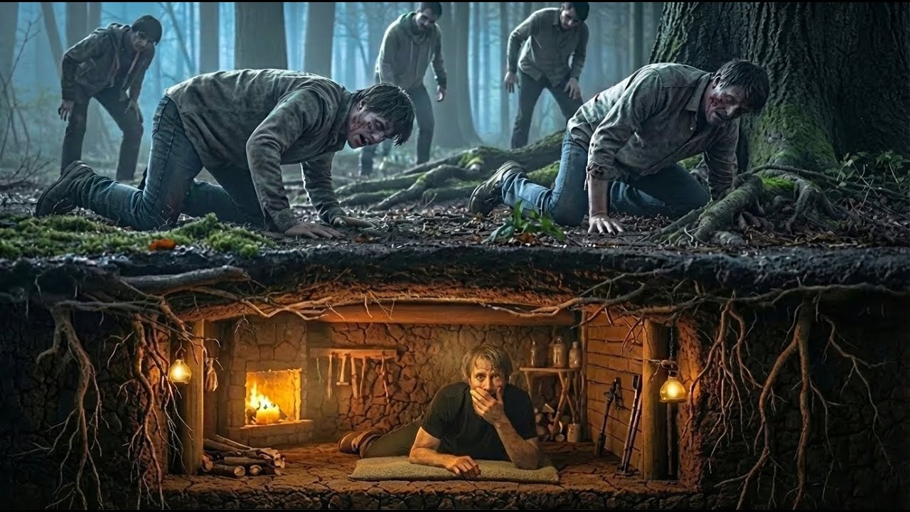 I Built an Invisible Underground House to Survive Zombies 😱 | Secret Survival Build (ASMR)