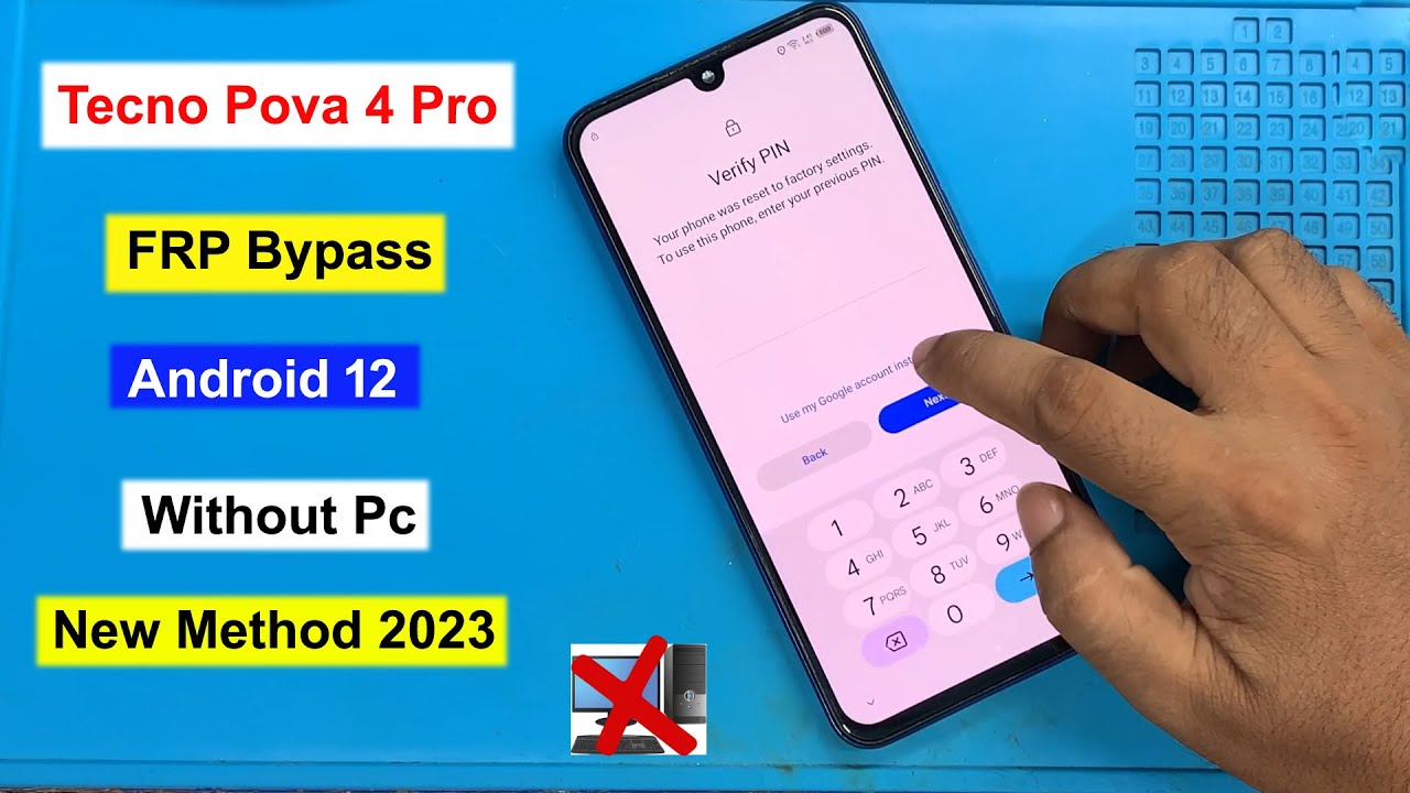 Tecno Pova 4 Pro FRP Bypass Android 12 |  Tecno LG8n FRP Unlock | Tecno Pova 4 Google Account Remove