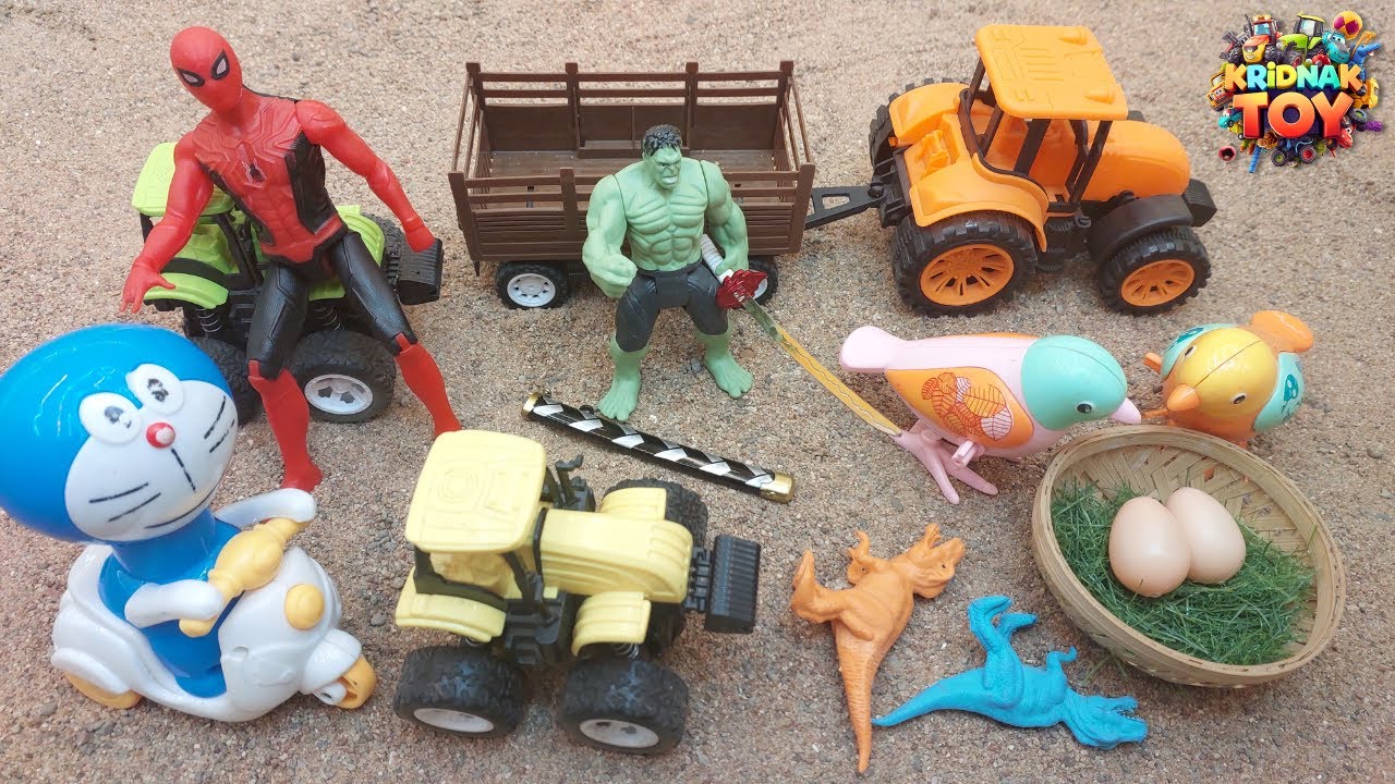 बच्चों!! आज Hulk ने चिड़ियों को बचाया !! Hulk Cartoon !! Gadi Wala Cartoon !! Toys For Kids !! Toys