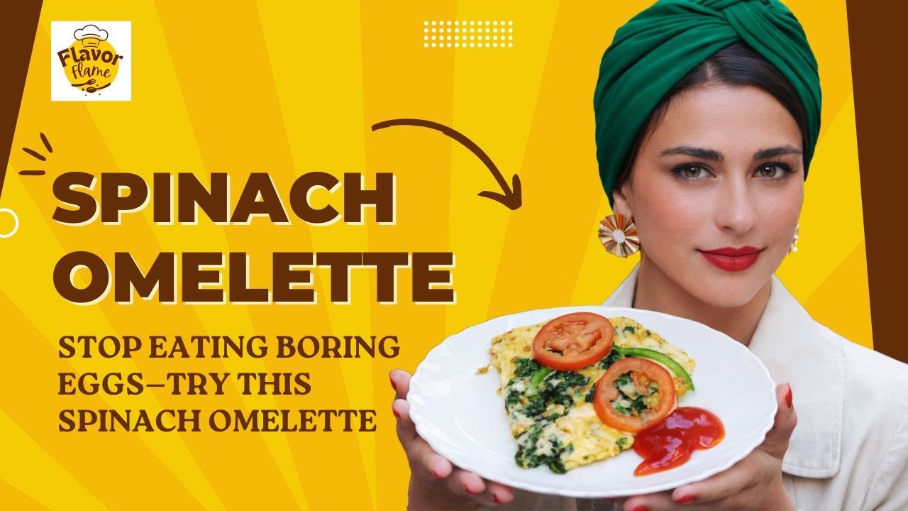 Stop Eating Boring Eggs | Spinach omelette recipe| Breakfast recipes | Mediterranean breakfast