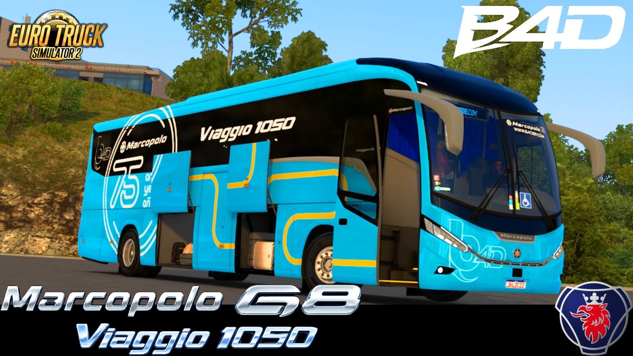 LANÇAMENTO 🚌MARCOPOLO G8 1050 SCANIA EURO 6 - B4D BRASIL