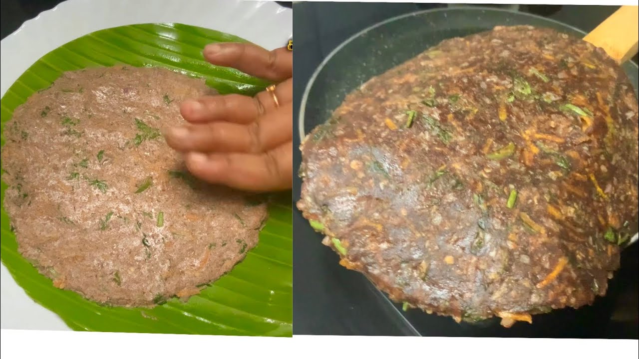 ராகி அடை இப்படி 10 நிமிசத்தில் செய்யுங்க சுவையும் சத்தும் அருமை#RagiAdai #easybreakfast #millet adai