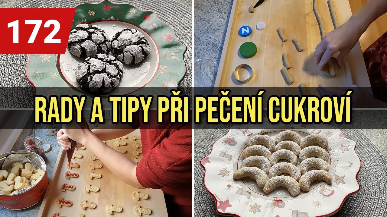 PEČU CUKROVÍ | JAK NA VANILKOVÉ ROHLÍČKY - TIPY A TRIKY | VYCHYTÁVKA NA LINECKÉ | CRINKLES