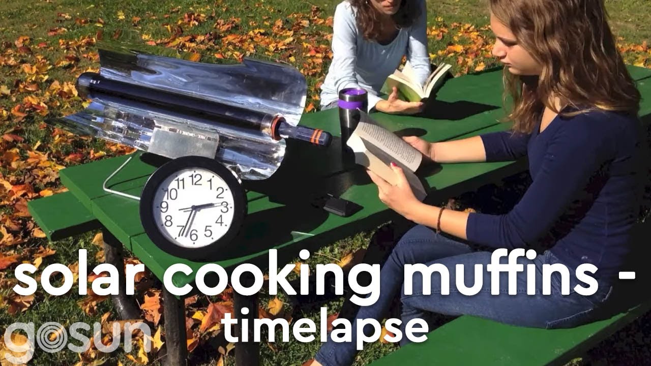 Solar Cooker Timelapse: Muffins in 20 Minutes in a Sun Oven