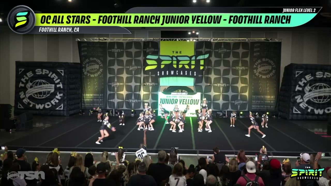 OC All Stars Foothill Ranch Junior Yellow | Spirit Showcase Ontario 2025
