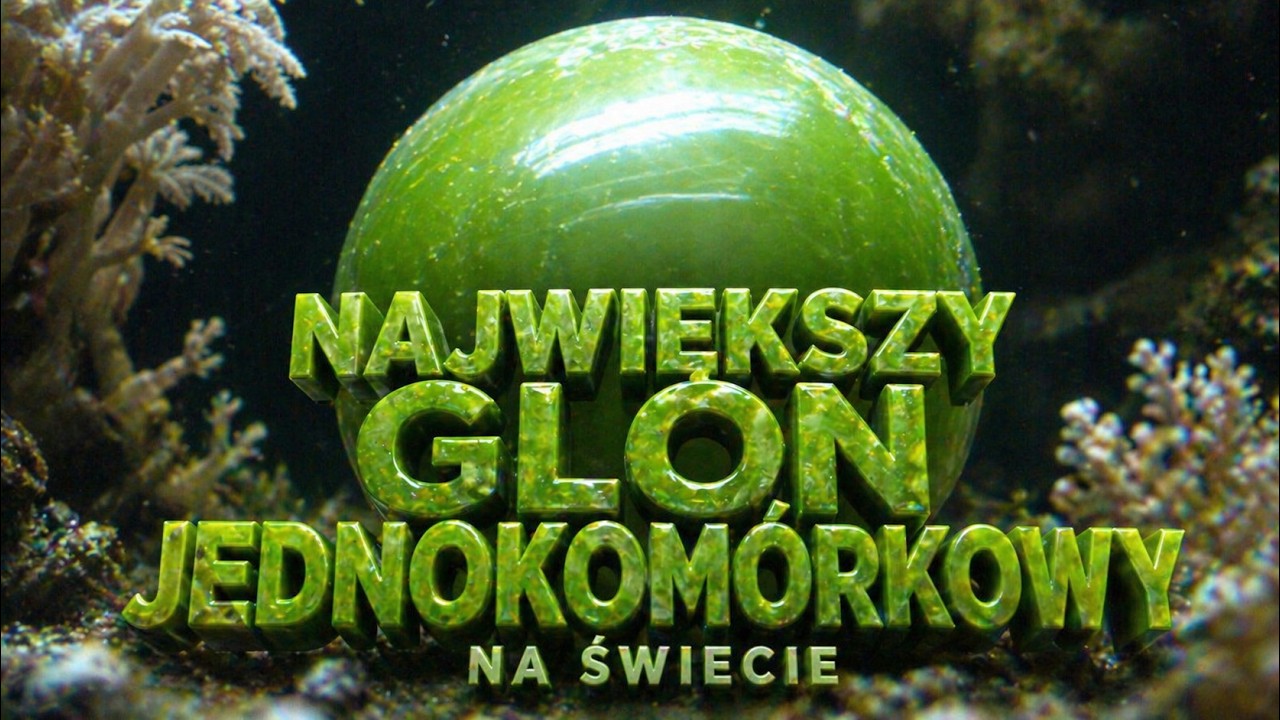 Największy Jednokomórkowy Glon Na Świecie !!!