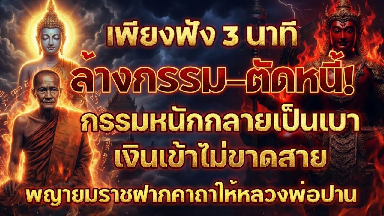 เพียงฟัง 3 นาที ล้างกรรม ตัดหนี้ พญายมราชฝากคาถาให้หลวงพ่อปาน สวดแล้วชีวิตดีขึ้นทันตา