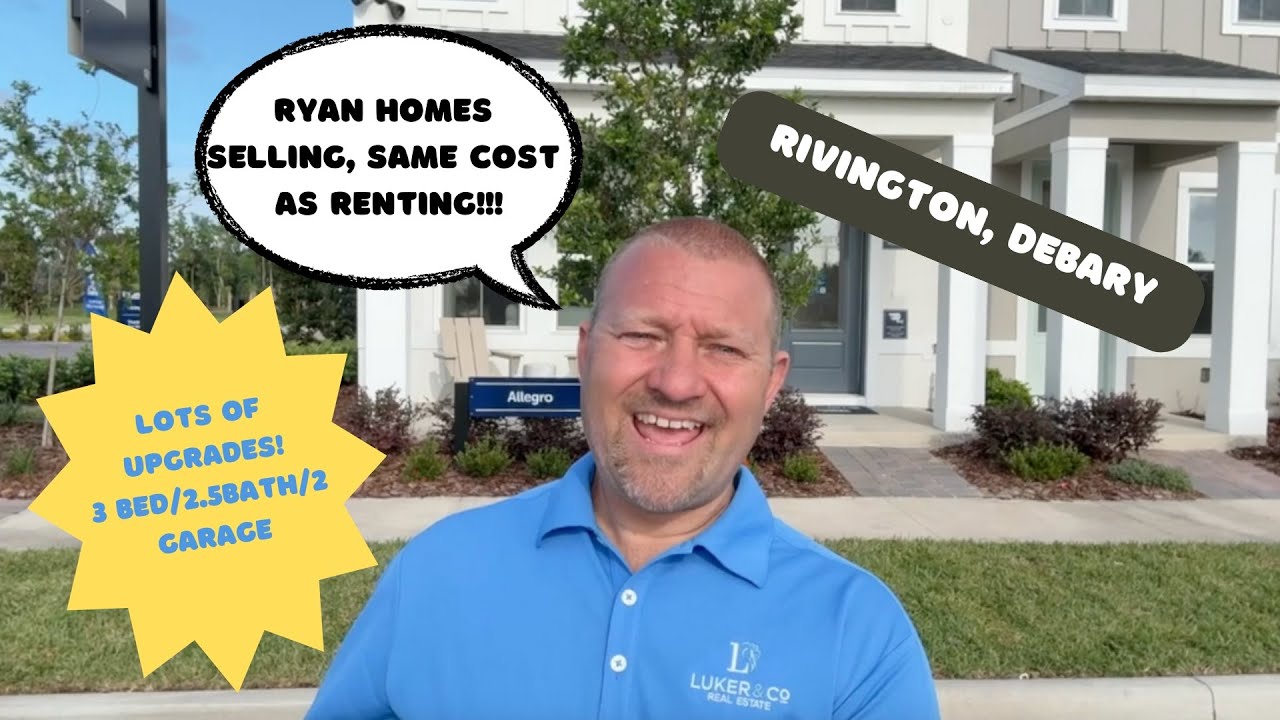 Ryan Homes is selling new townhomes in Rivington which is in Debary Florida. Same price as renting!