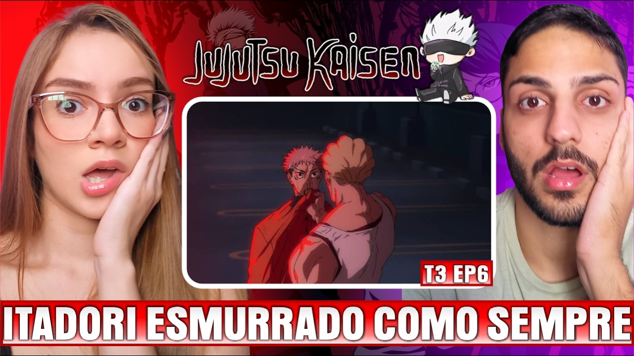 (PERSONAGEM NOVO VINDO AÍ 🤔) Professora de Geografia ASSISTE JUJUTSU KAISEN｜EP 6 DA 3ª TEMP｜REACT