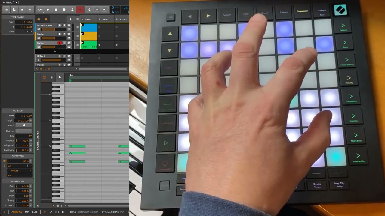 DrivenByMoss 18.5 - New features for Novation Launchpad range - Edit notes, device pinning and more