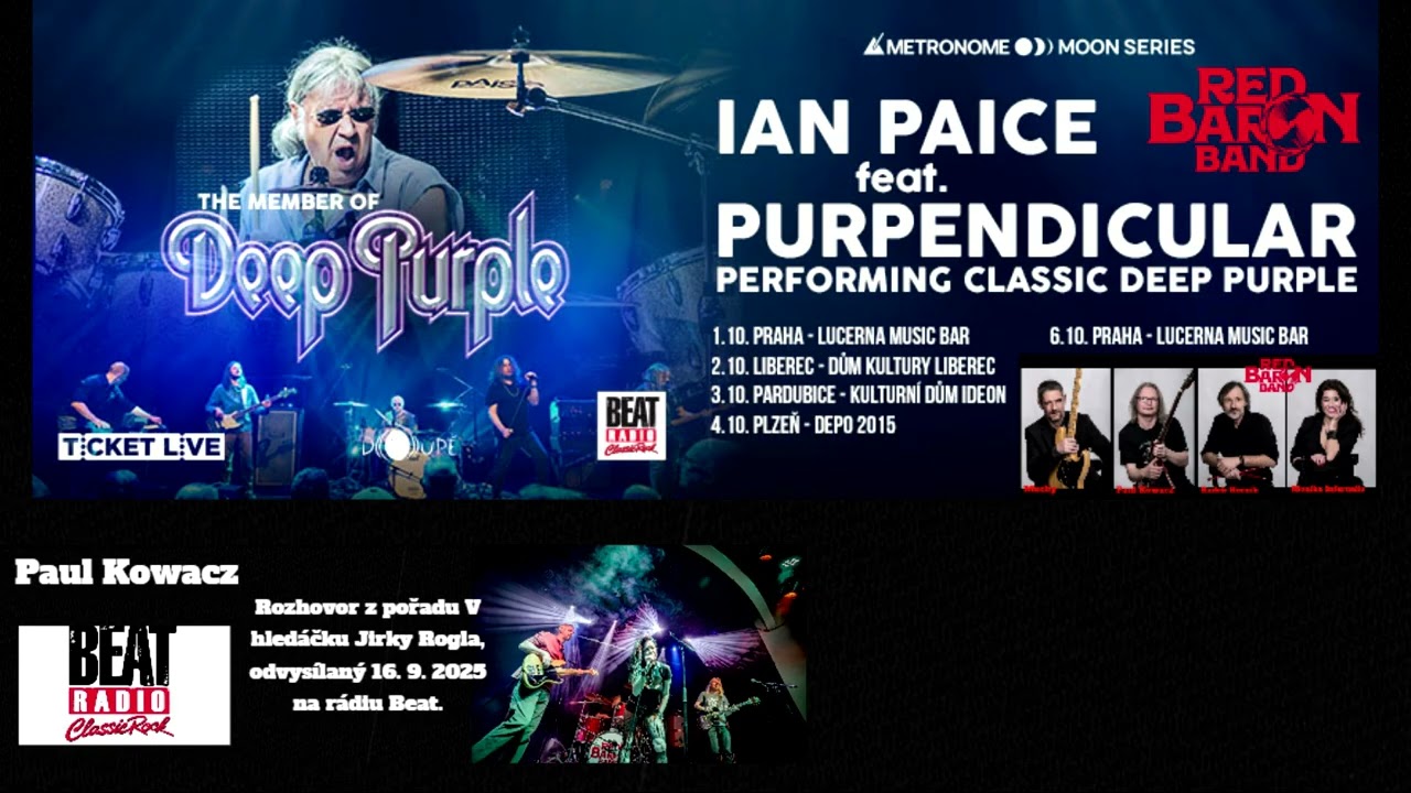 Radio Beat  - Paul Kowacz rozhovor o Red Baron Band a tour s Ianem Paicem