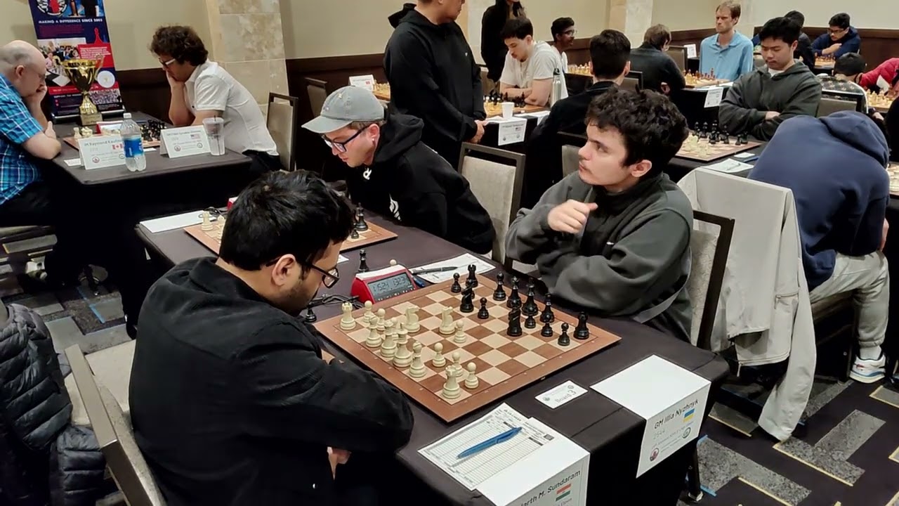SPICE Cup Open: NM Siddarth M Vs GM Illya Nyzhnyk (1/2-1/2)