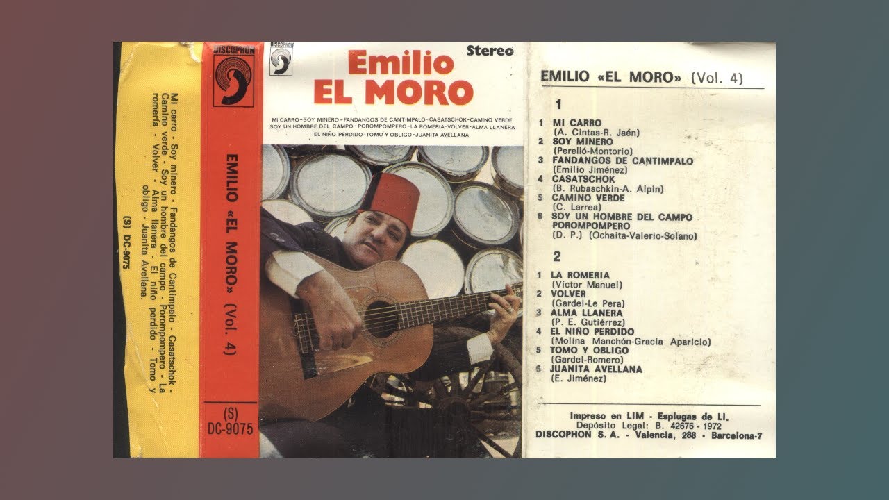 EMILIO EL MORO vol.4 - 1972 - cassette completo