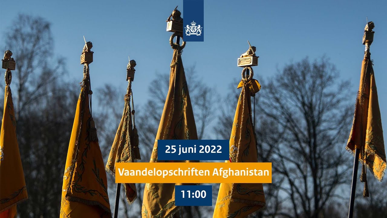 Uitreiking Vaandelopschriften Afghanistan
