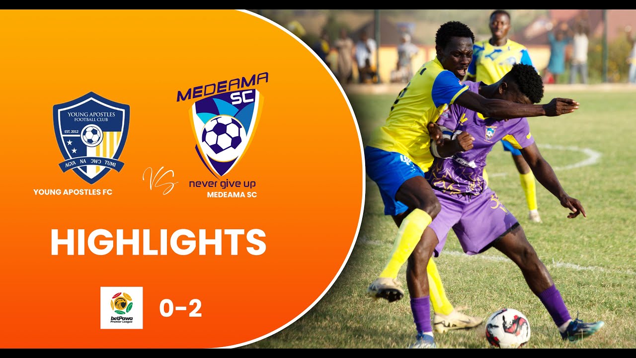 HIGHLIGHTS OF YOUNG APOSTLES FC VS MEDEAMA SC