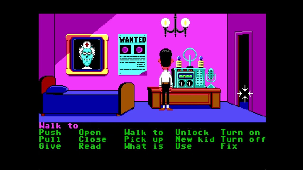 Maniac Mansion: Enhanced Deluxe Edition - Wendy & Bernard arrest the Meteor on the Talk Show