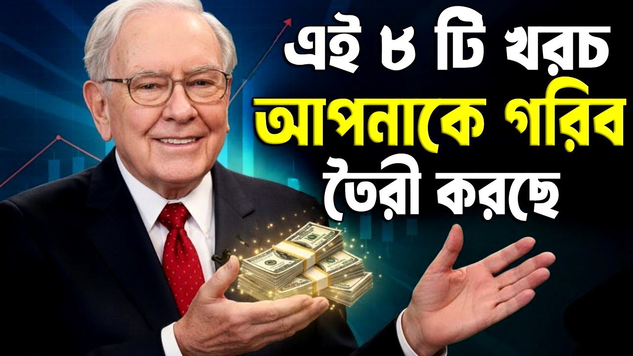 এই 8 টি খরচ আপনাকে গরিব তৈরী করছে ! How to Get Rich – Warren Buffett Motivational Speech