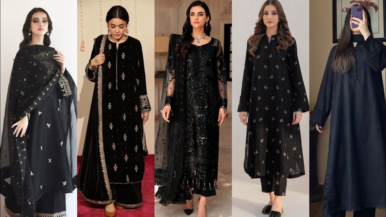 Simple & Unique Black Dresses Designs 2026|Latest Eid Dresses Design for girls