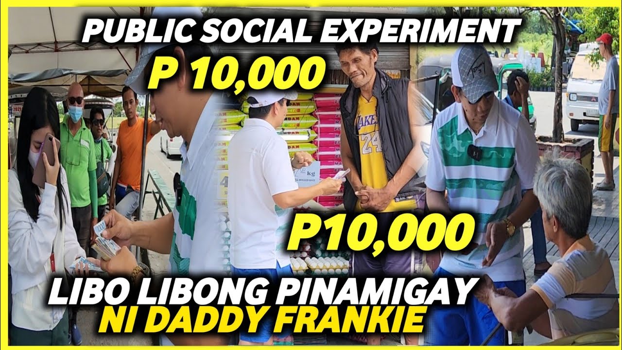 PUBLIC SOCIAL EXPERIMENT  LIBO LIBONG PINAMIGAY NI DADDY FRANKIE VLOGS