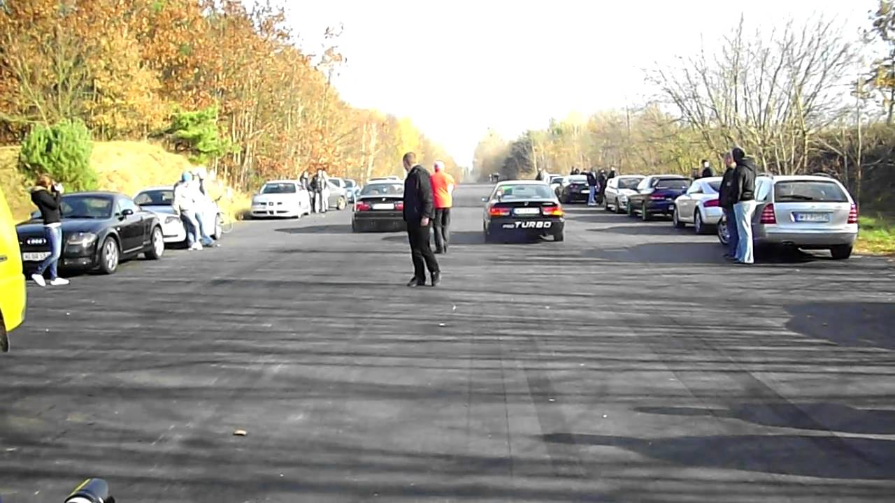 Civic ProTurbo vs BMW E46 460km.