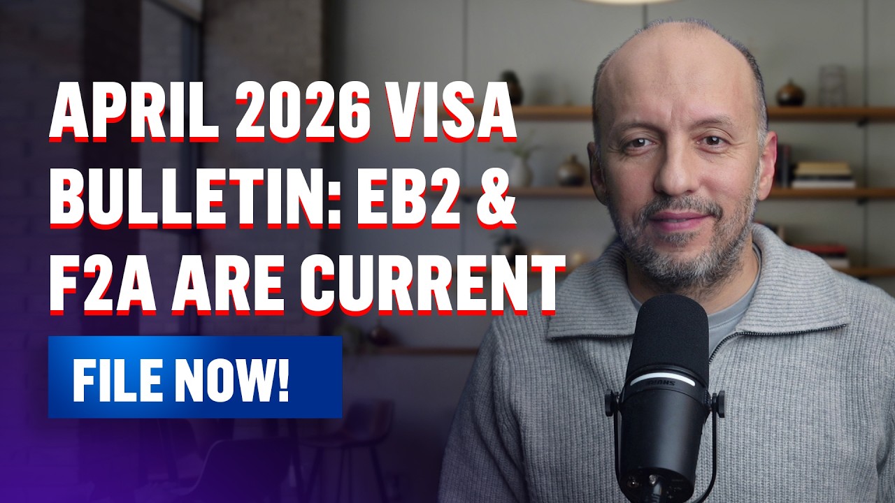 Визовый бюллетень за апрель 2026 года: категории EB2 и F2A актуальны &mdash; подавайте документы СЕЙЧАС...