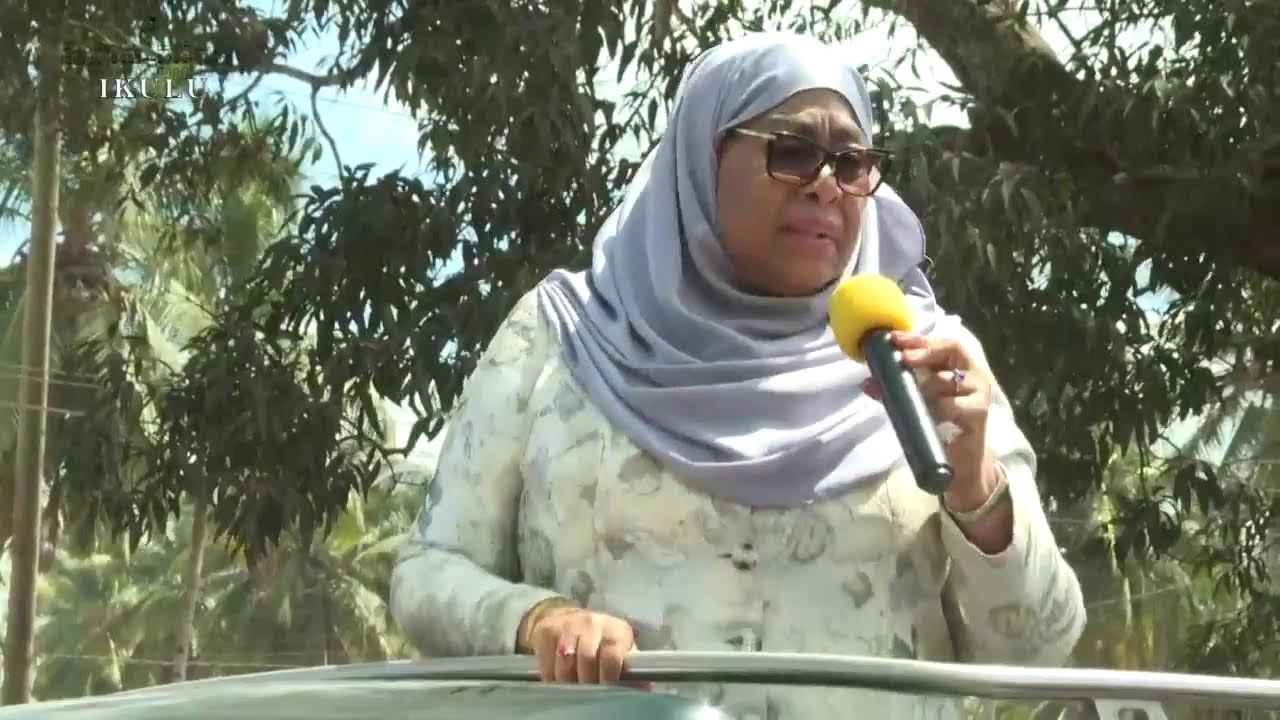 MHE. RAIS SAMIA AKIWASALIMIA WANANCHI WA NANYAMBA MJINI - MTWARA