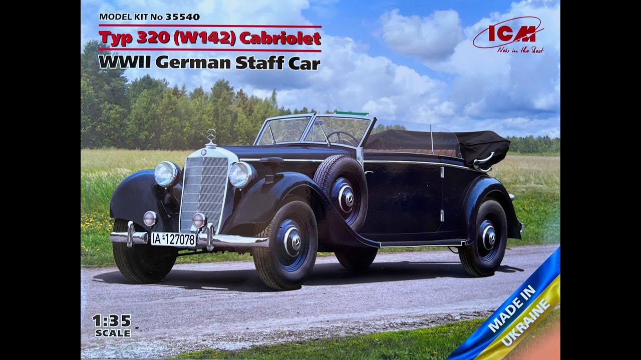 NEW ICM 1/35 WW2 Germany Staff Car (35540) kit review