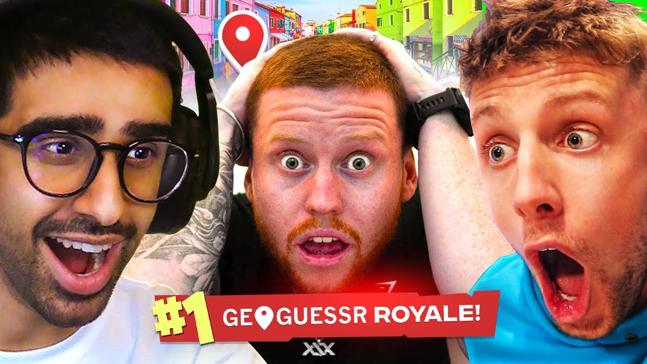 🔴 GEOGUESSR BATTLE ROYALE  w/ Sidemen & Friends