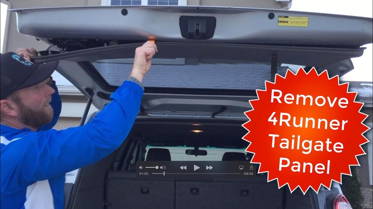 Как снять заднюю панель двери багажника Toyota 4Runner