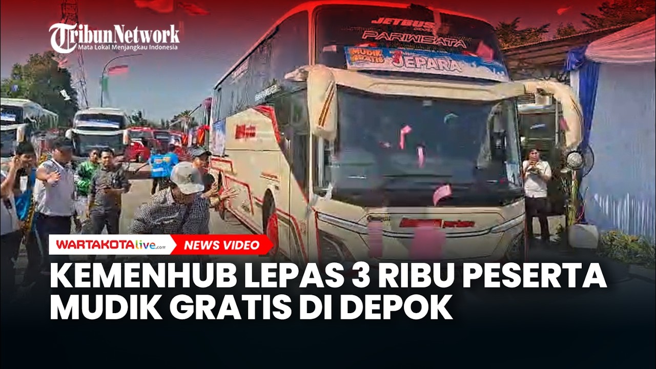 Kemenhub Lepas 3 Ribu Peserta Mudik Gratis di Terminal Jatijajar Depok