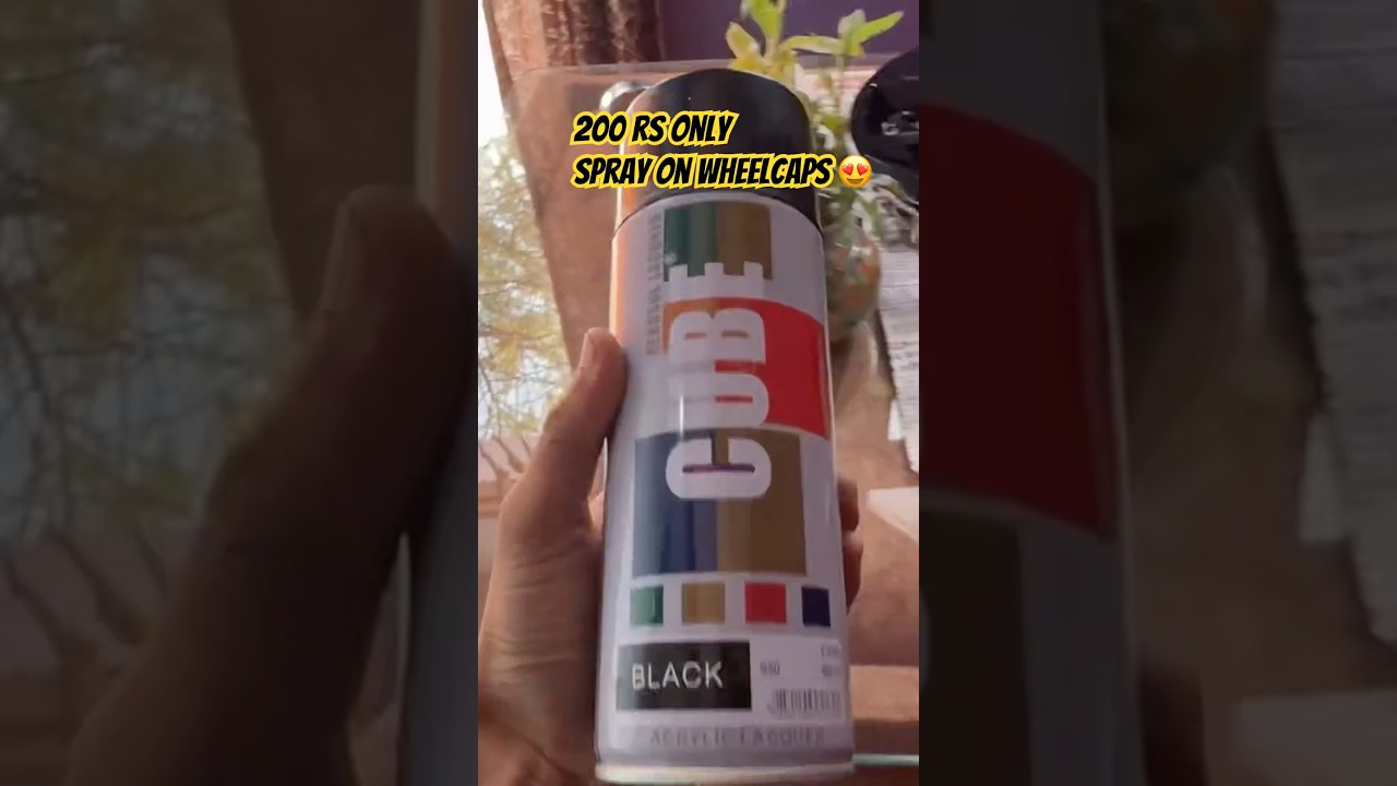 Spray on car wheel caps paint