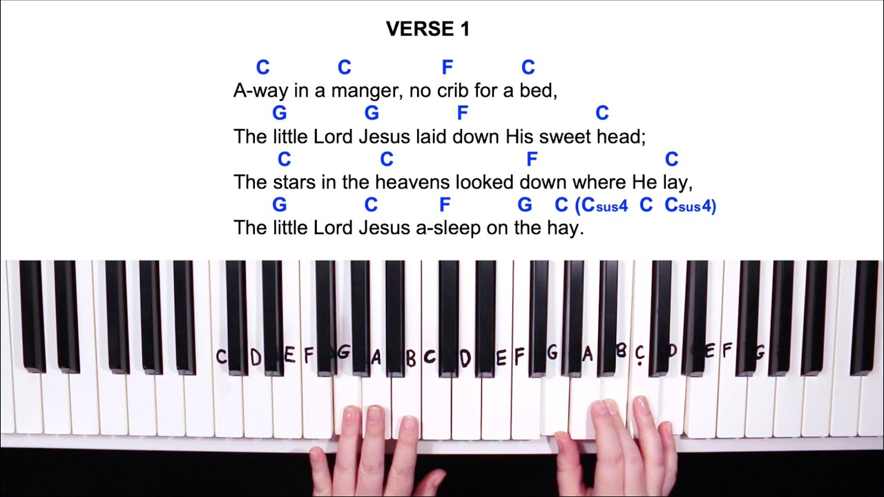Away In A Manger (3 Chords Play-Along) - Easy Piano Tutorial in C | Part 2 #easy #piano #cover #song