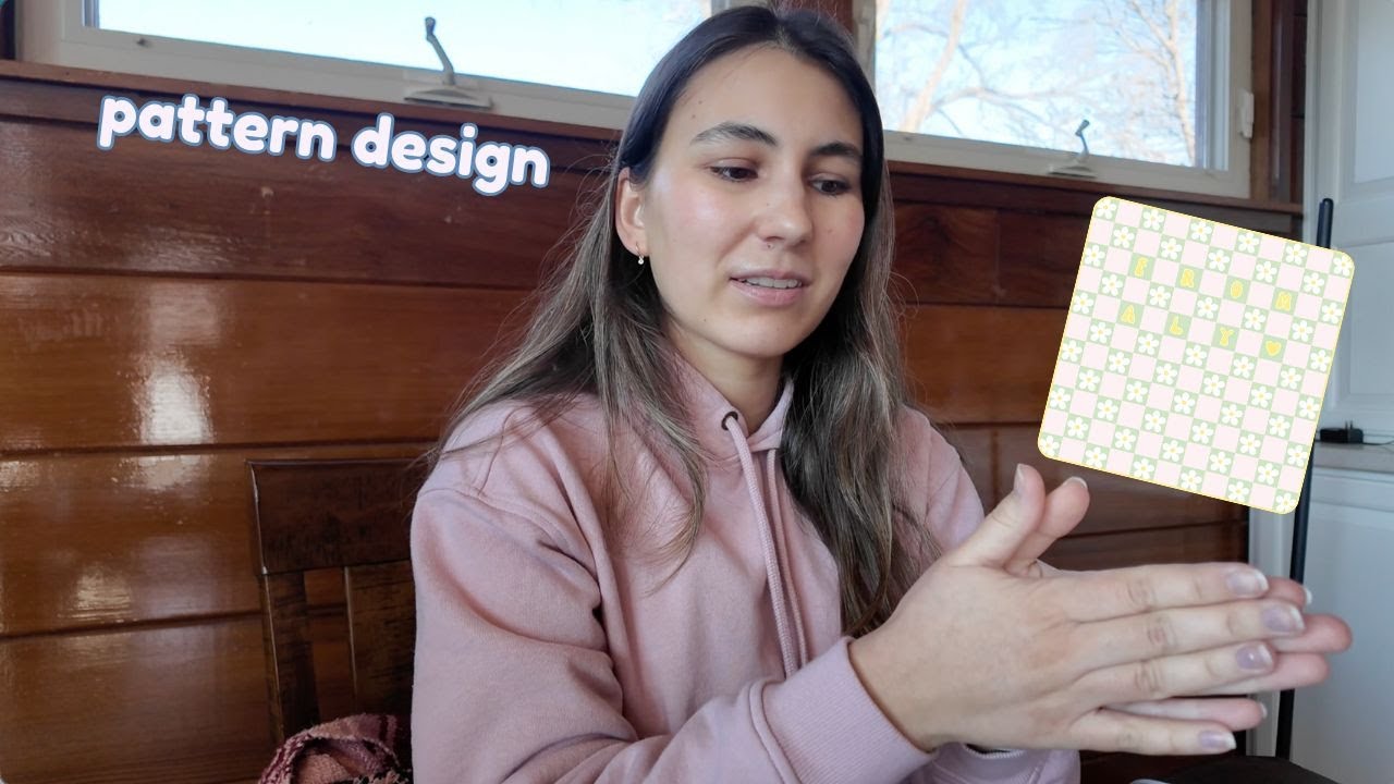 Behind the scenes of designing new patterns ✨  for fabric & iced coffee sleeves