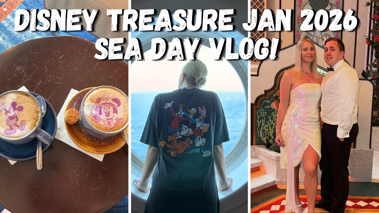 Sea Day on The Disney Treasure and Formal Night - 2026 Trip, Day 5🌊