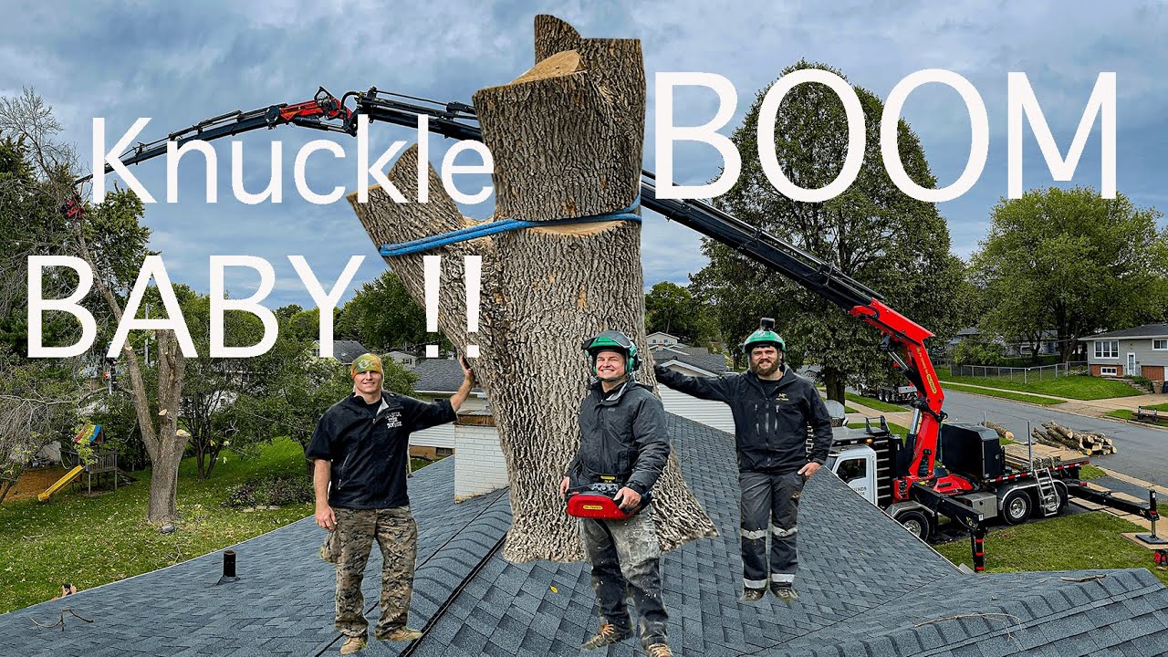 KunckleBOOM BABY! Reon's 110 ton TreeMek picks apart a big Ash tree in Wisconsin.
