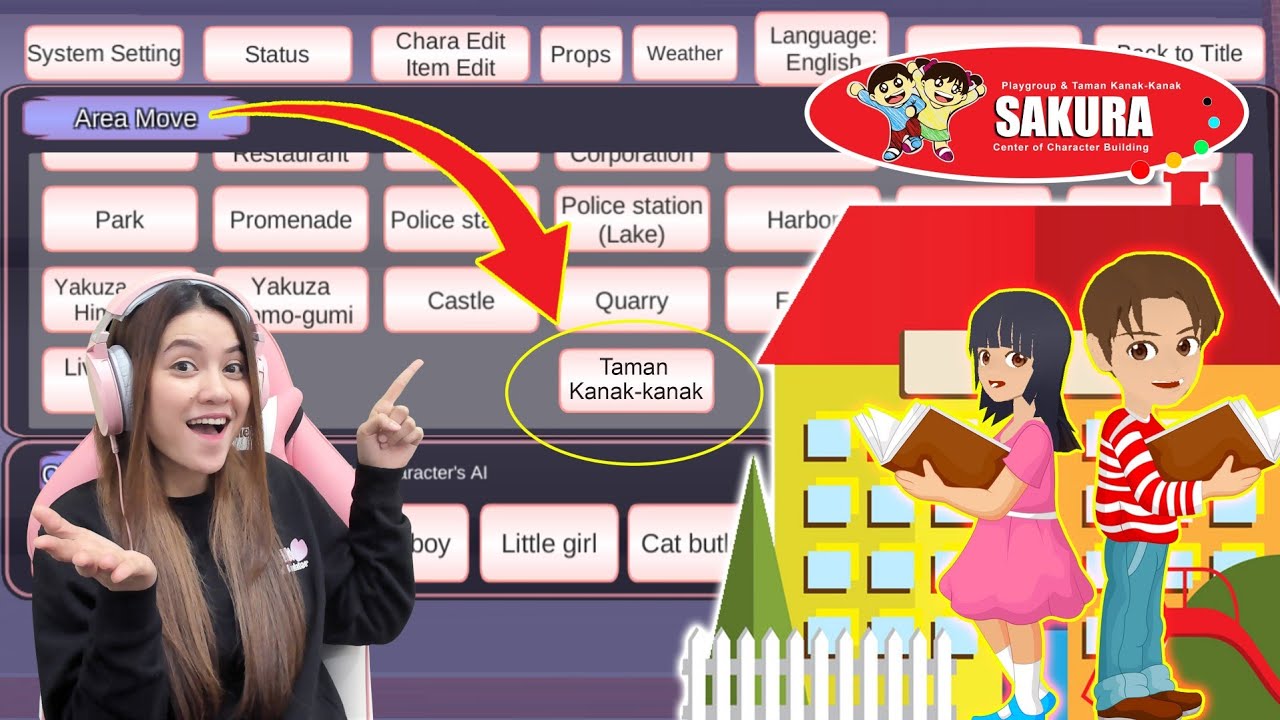 PETA BARU SEKOLAHAN TAMAN KANAK-KANAK!! SAKURA SCHOOL SIMULATOR - PART 523
