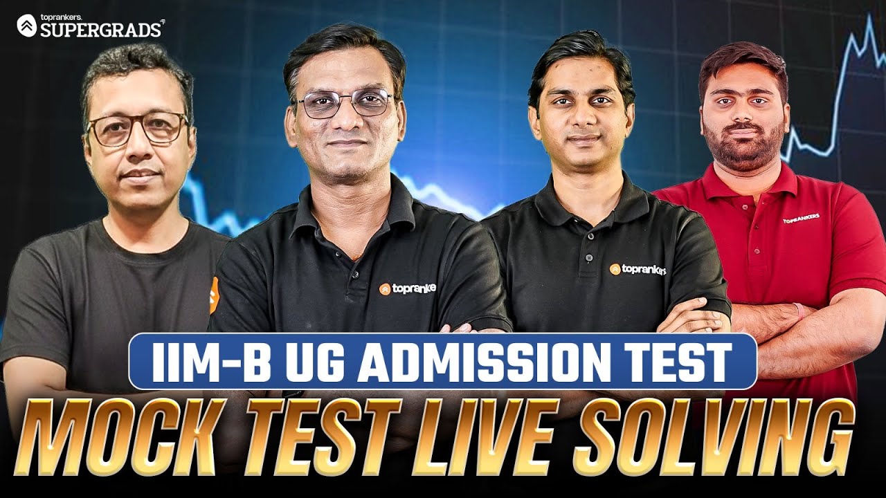 IIM Bangalore BSc (Hons) UG 2026 - Mock Test Live Solving + Sample Papers FULL Solution!
