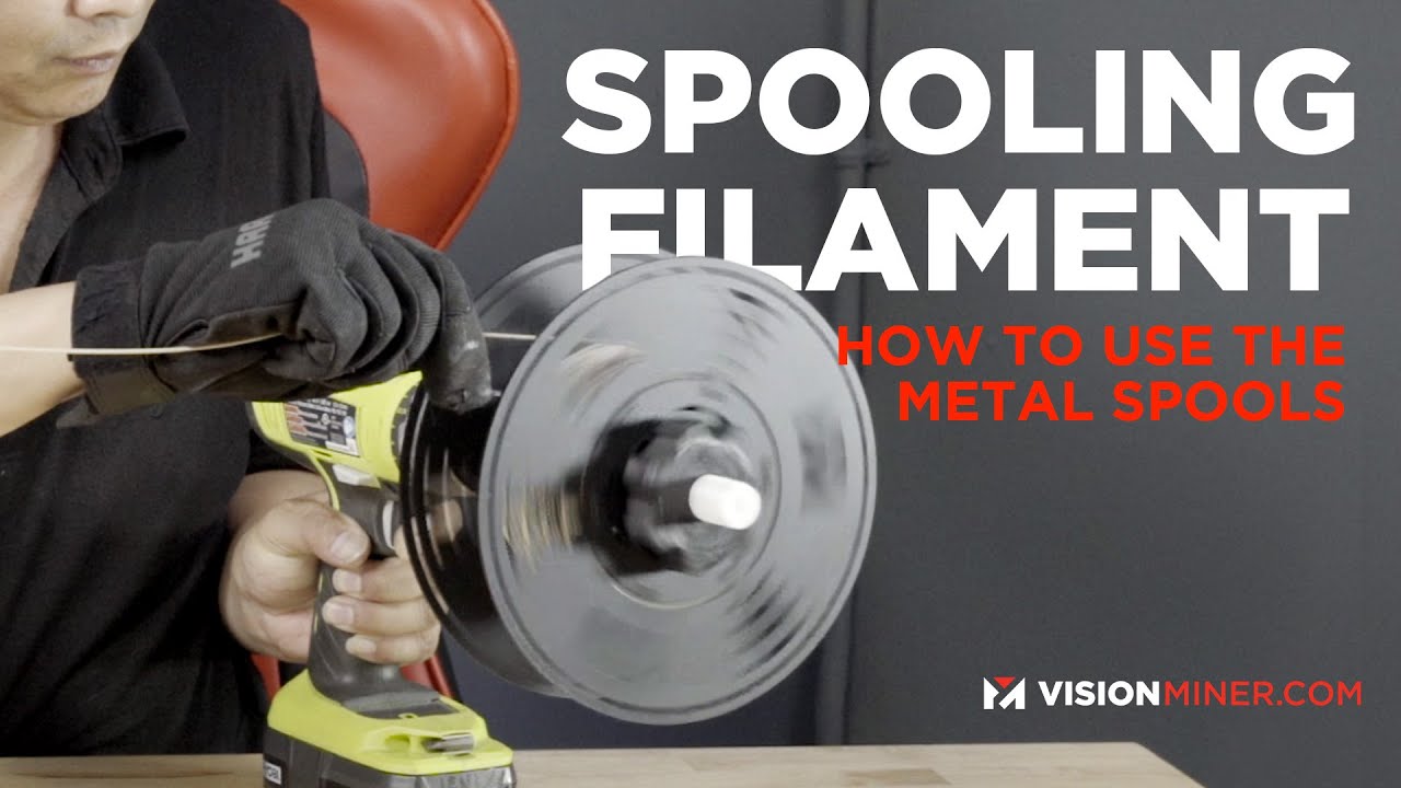 How to Spool 3D Printing Filament on Metal Spools - Dry your materials safely!